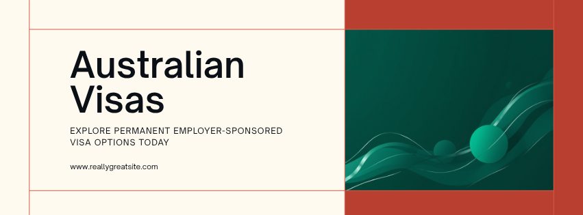 Abstract graphic in Kingsbridge Australia's brand green tones representing a permanent employer-sponsored visa pathway
